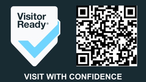 Visitor Ready QR code, scan to check credentials